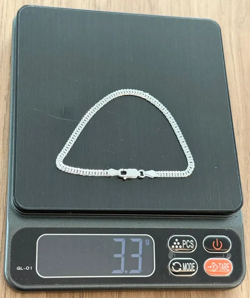 L1-27 Pulseira Grumet Duplo 3,5mm 18,5mm | Everest Jóias