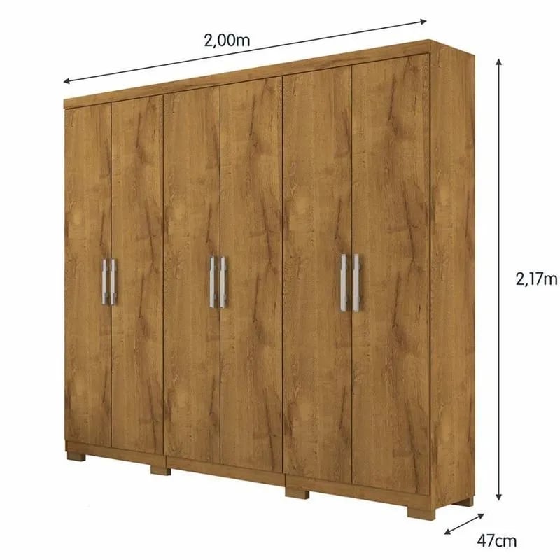 Roupeiro Líder Munique 6 Portas | ELETRO KIT (2)