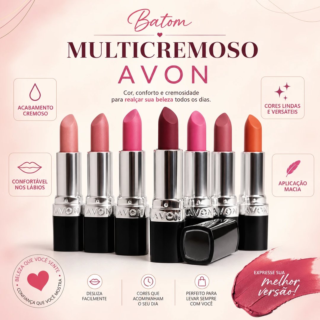 Batom MULTICREMOSO FPS15 | Loja Chrysdape