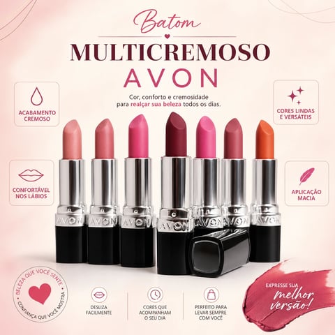 Batom MULTICREMOSO FPS15 | Loja Chrysdape