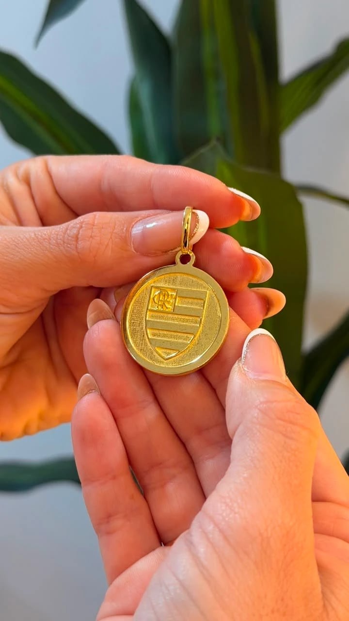 PINGENTE MEDALHA DO FLAMENGO | Everest Jóias