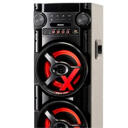 Caixa de Som Amplificada Amvox ACA 1000 NEW X - 1000W RMS - 2 Woofers 8 - Bluetooth 5.0, TWS Power X - Bivolt | Decoralar móveis e eletrodomésticos (2)