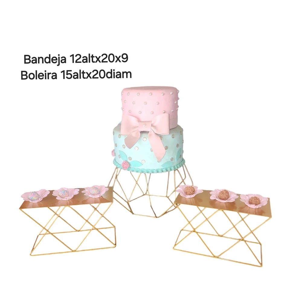 KIT 3 PEÇAS BANDEJA VAI E VEM + BANDEJA DETALHE | ART'S FERRO