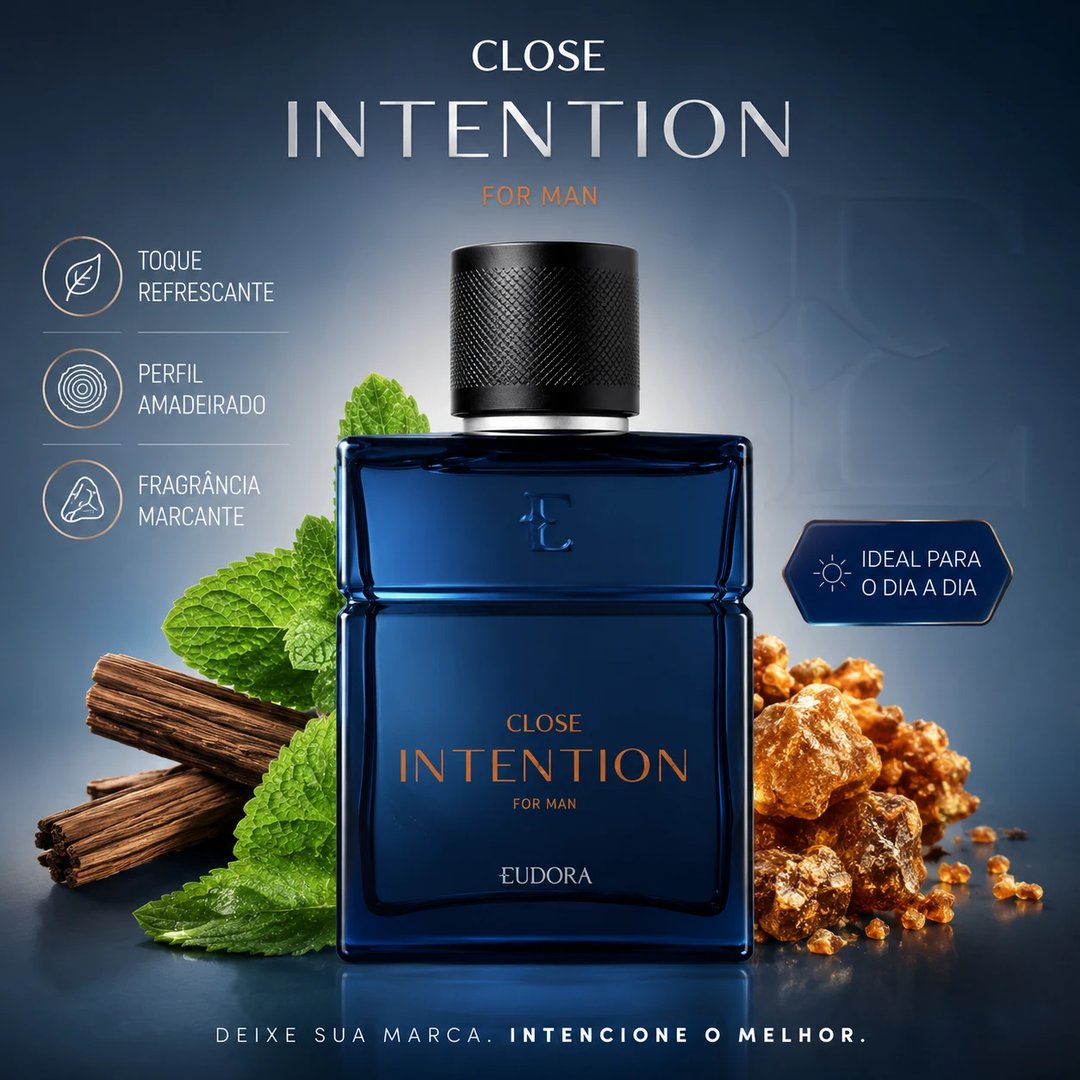 Perfume CLOSE INTENTION 100ml Eudora | Loja Chrysdape