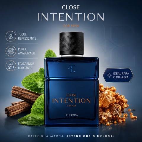 Perfume CLOSE INTENTION 100ml Eudora | Loja Chrysdape
