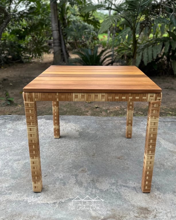 Mesa Eloah Com Tampo Ripado Sobreposto | Casa do Lírio (2)
