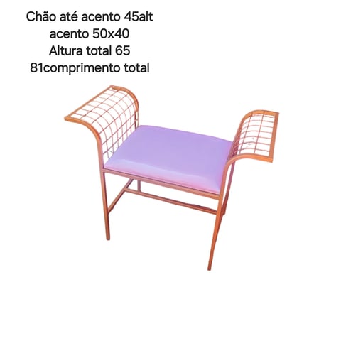 POLTRONA QUADRICULADA 50X40 | ART'S FERRO