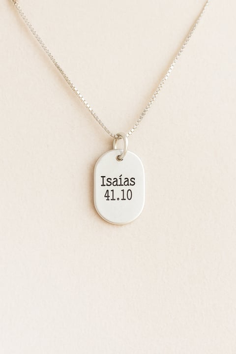 Colar Salmo M Personalizável - Prata-925 | Like Joias e Acessórios