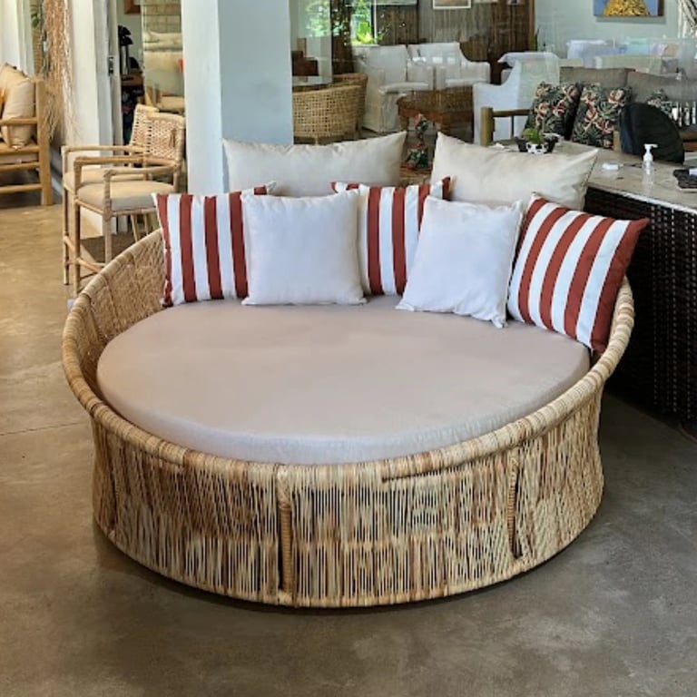 Chaise Ásia - Junco Sintetico Cordão | Casa do Lírio
