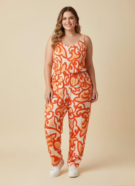 Macacão Plus size PS32 | Dryffer Fashion