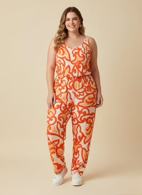 Macacão Plus size PS32 | Dryffer Fashion