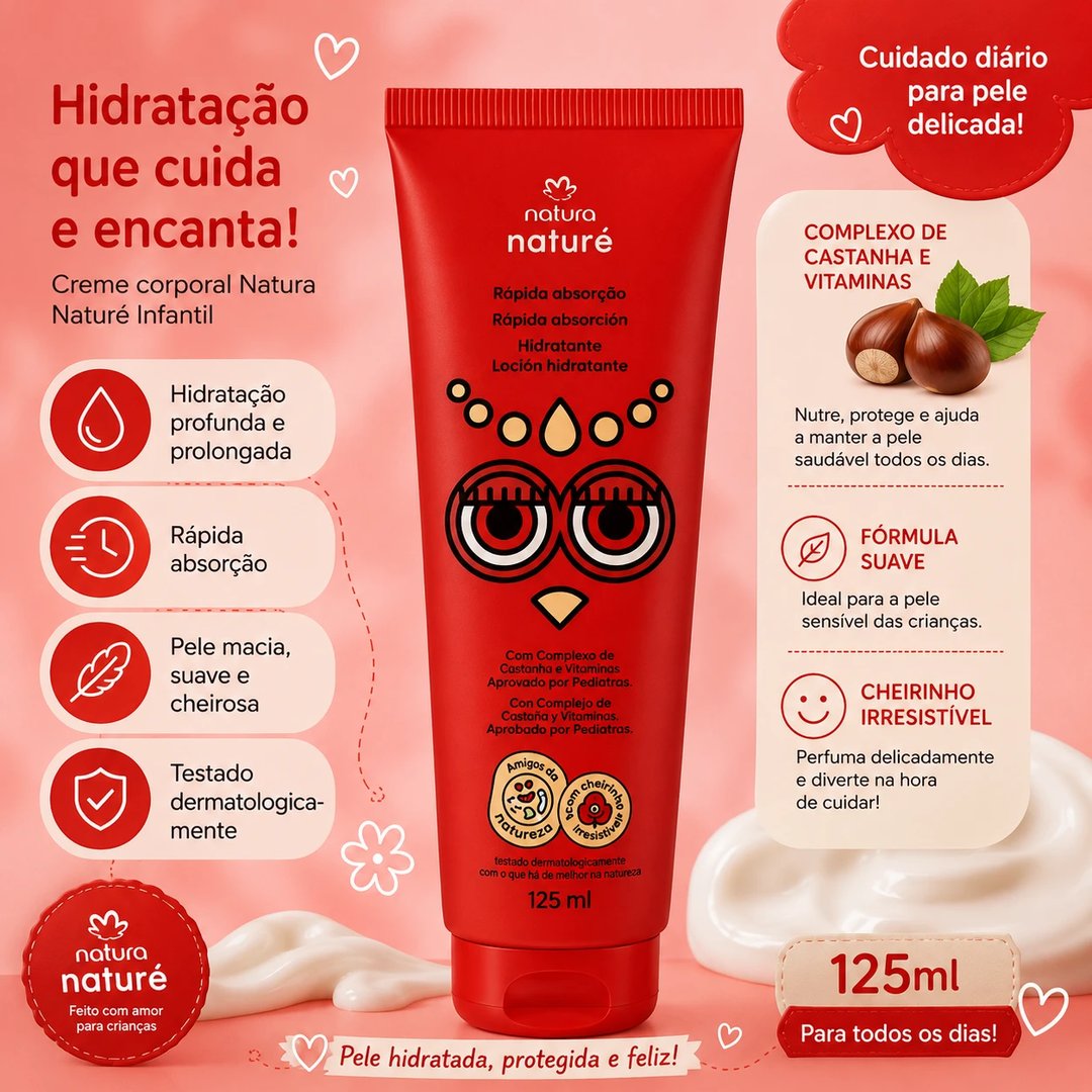 Creme hidratante Naturé 125m | Loja Chrysdape