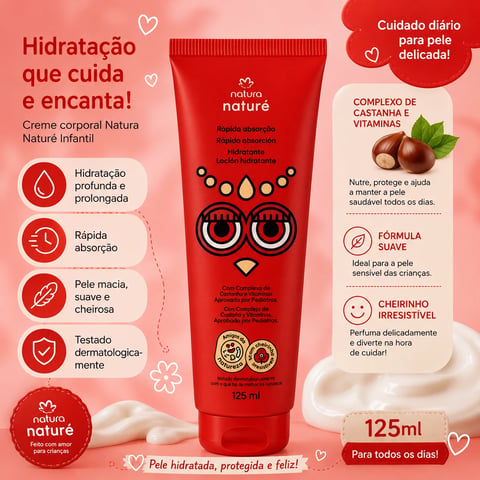 Creme hidratante Naturé 125m | Loja Chrysdape