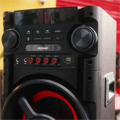 Caixa de Som Amplificada Amvox ACA 1000 NEW X - 1000W RMS - 2 Woofers 8 - Bluetooth 5.0, TWS Power X - Bivolt | Decoralar móveis e eletrodomésticos (4)