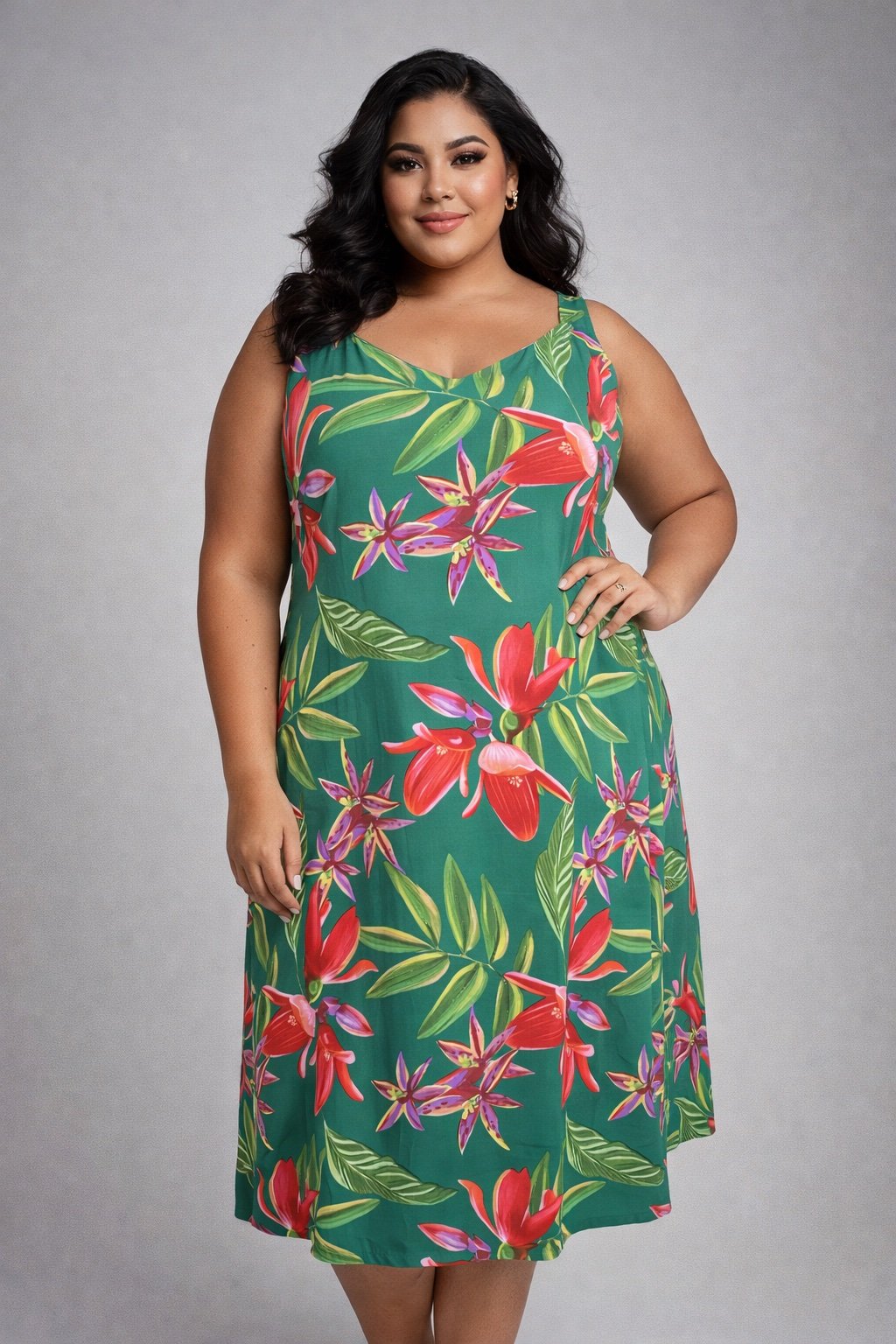 Vestido Plus Size PS49 | Dryffer Fashion