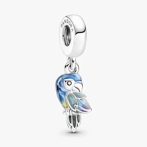 Charm Pendente Papagaio no Paraíso da Selva | Like Joias e Acessórios