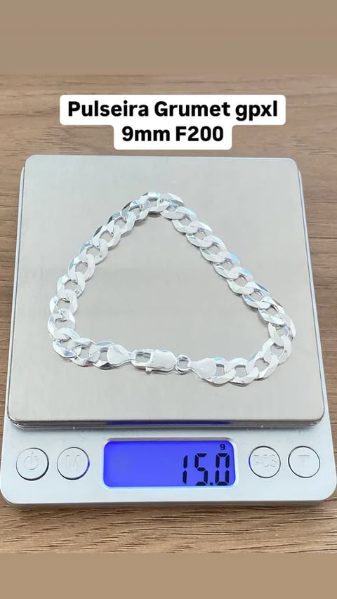 L1-18 PULSEIRA GRUMET GPXL 9MM | Everest Jóias
