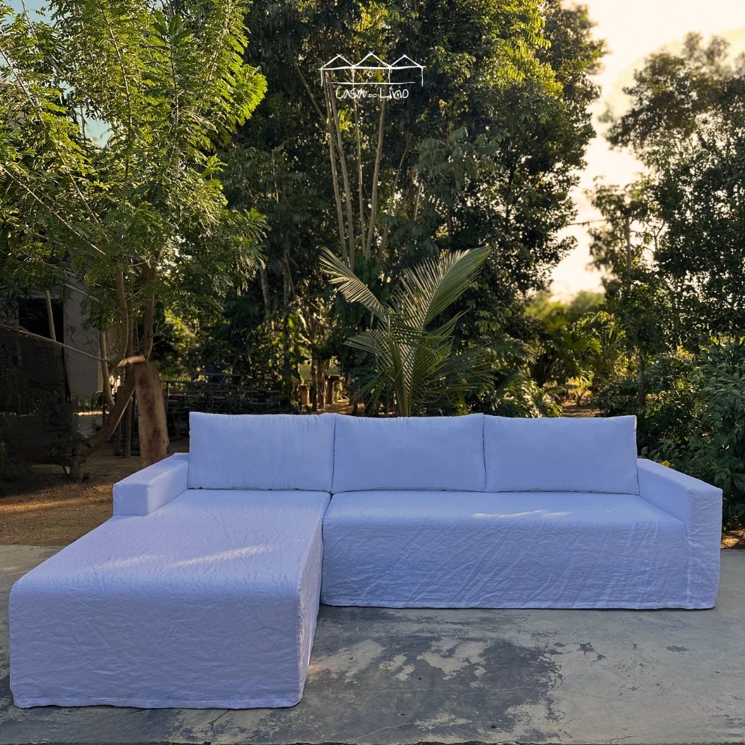 Sofá Trancoso com Chaise - 2,00 x 3,00 x 1,00 | Casa do Lírio (2)