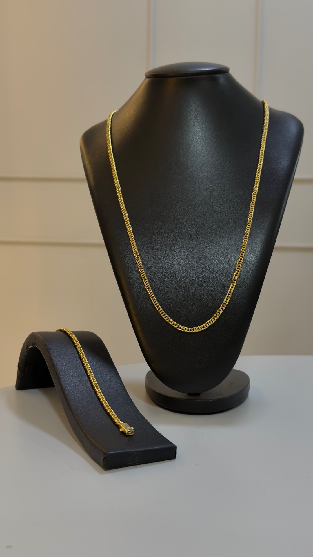 CONJUNTO CORRENTE + PULSEIRA GRUMET DUPLA DE 4MM | Everest Jóias (4)