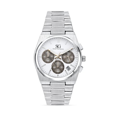 Relógio Masculino Hudson Chrono Prata | Like Joias e Acessórios
