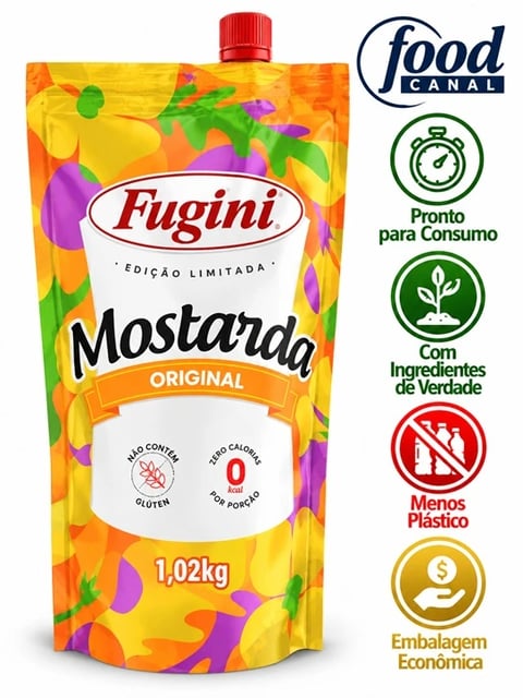 FOOD MOSTARDA FUGINI SACHE 12X1,02KG | Central de Negócios B2B