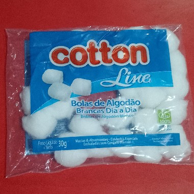 ALGODAO BOLA COTTON LINE 30G BRANCO | Evidenci distribuidora