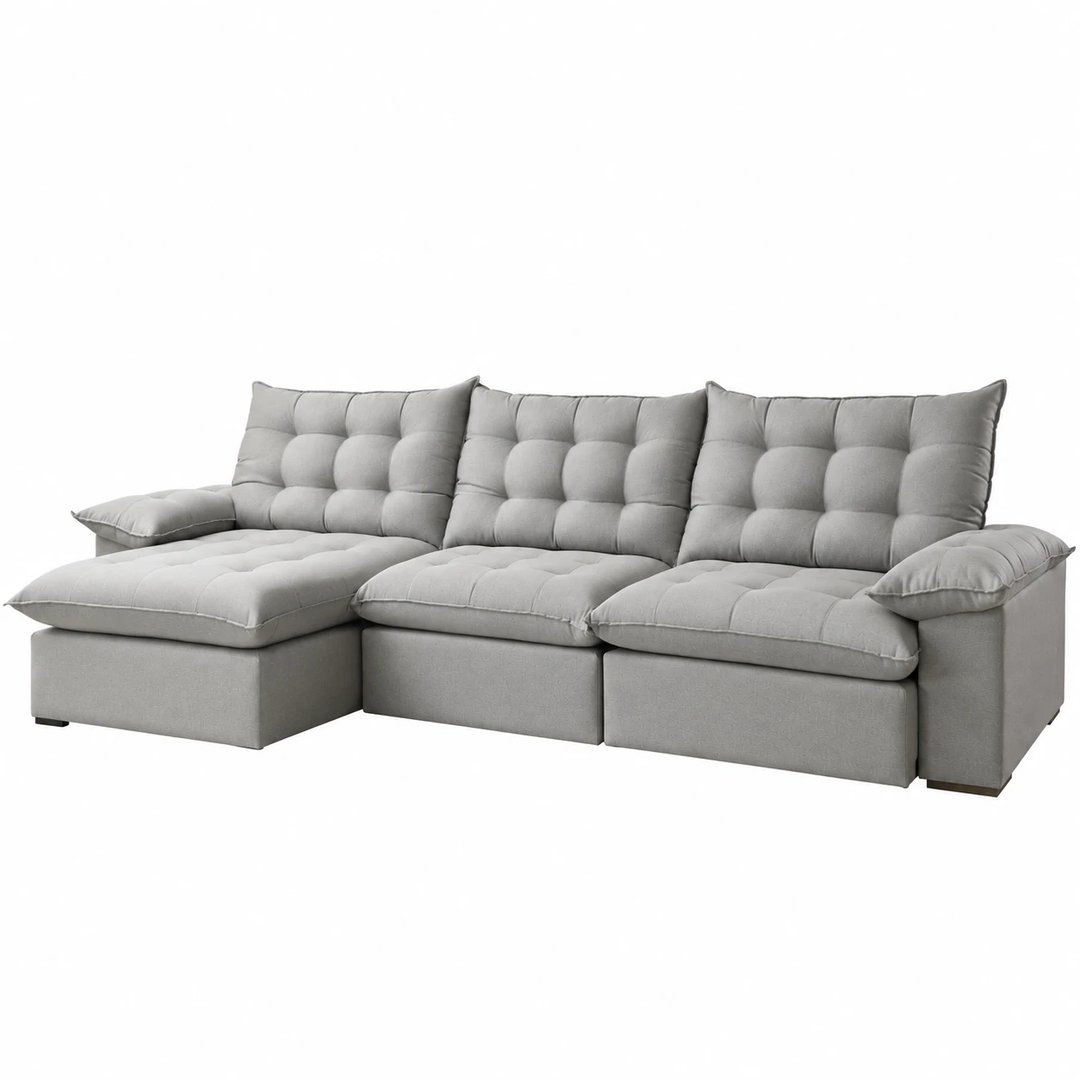 Sofá Maguimóveis Retratil Luxor 3 Modulos 1044 | ELETRO KIT (3)