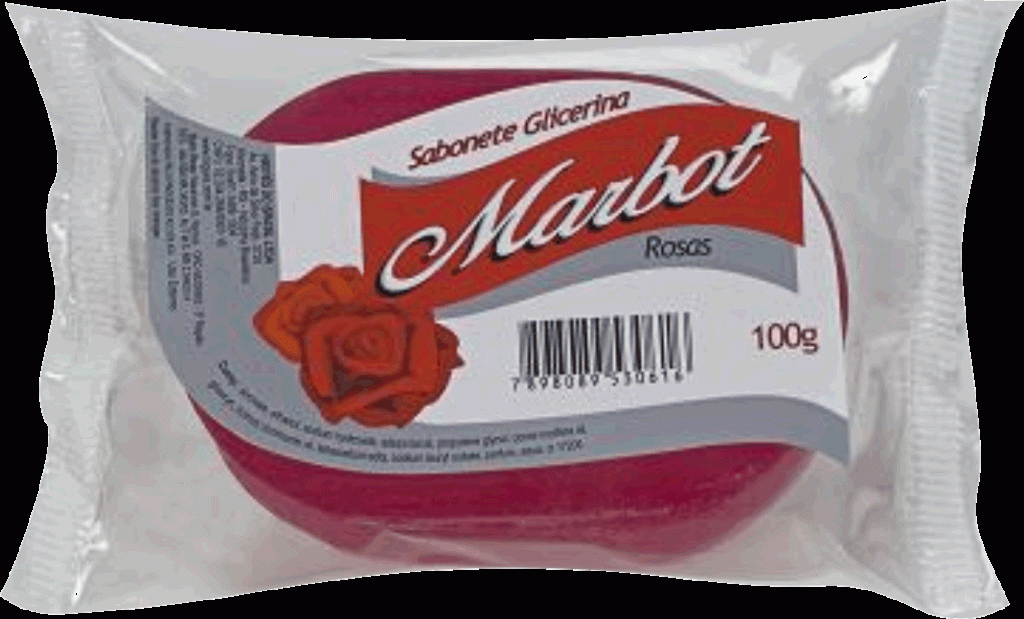 SABONETE GLICERINADO MARBOT 100G ROSAS | Evidenci distribuidora