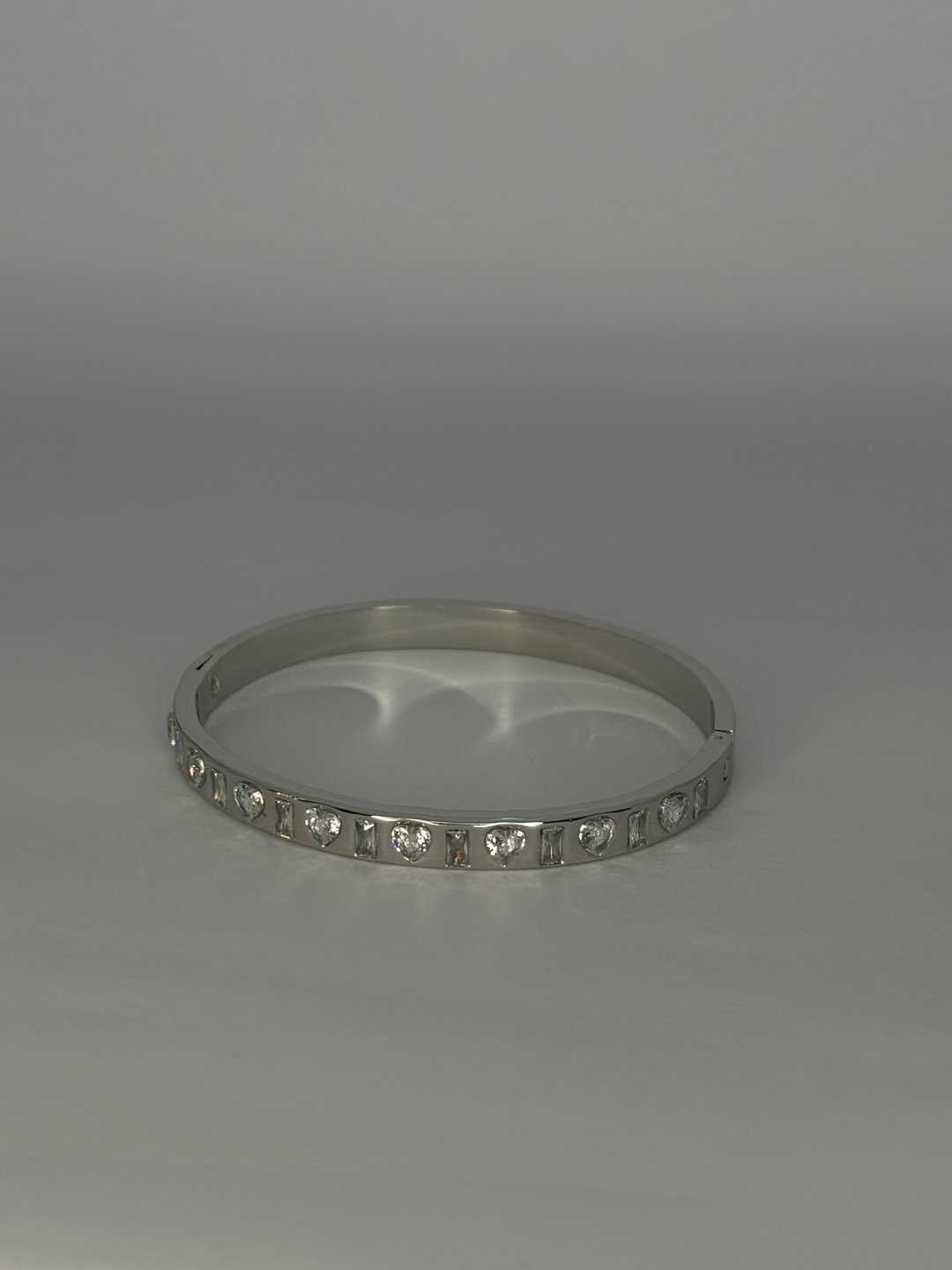 Bracelete aço prata | X1joias