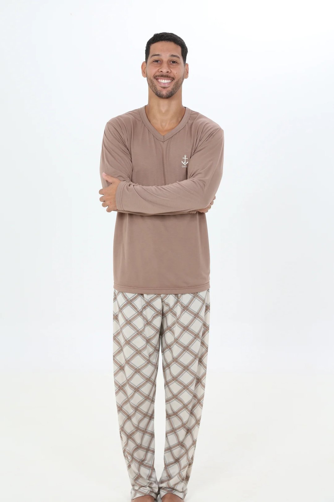 PIJAMA MASCULINO MALHA FRIA CORES VARIADAS | Gatto Style (2)