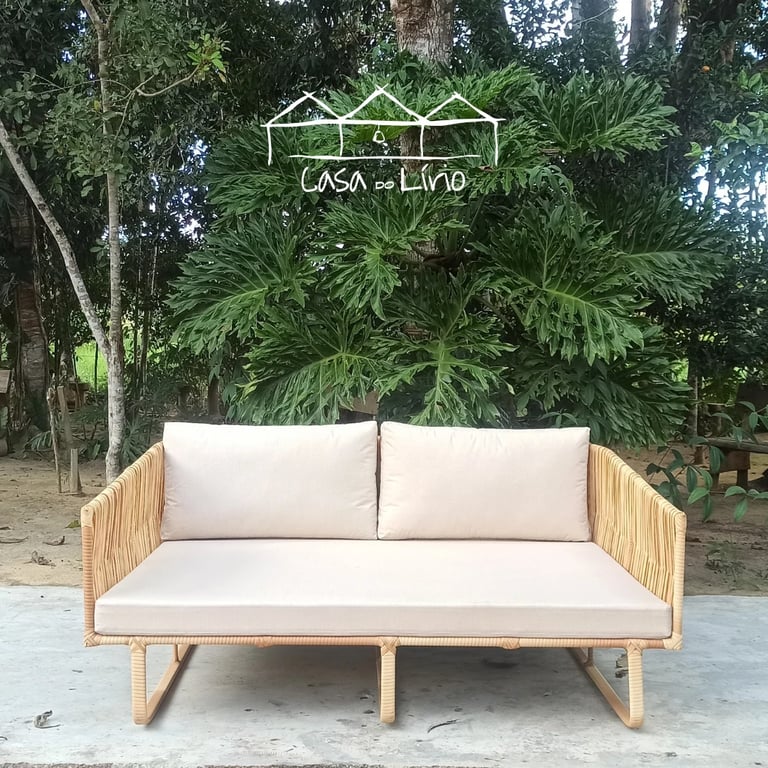 Chaise Maria Confecção Em Junco Sintético Cordão | Casa do Lírio (2)