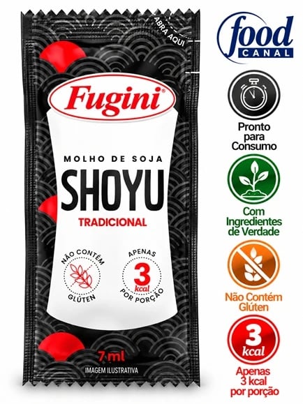 FOOD SACHE MINI FUGINI MOLHO SHOYU 144X7,0ML | Central de Negócios B2B