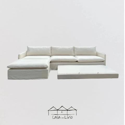 Sofá Daniela Com Cama Auxiliar 1,88x0,80 | Casa do Lírio