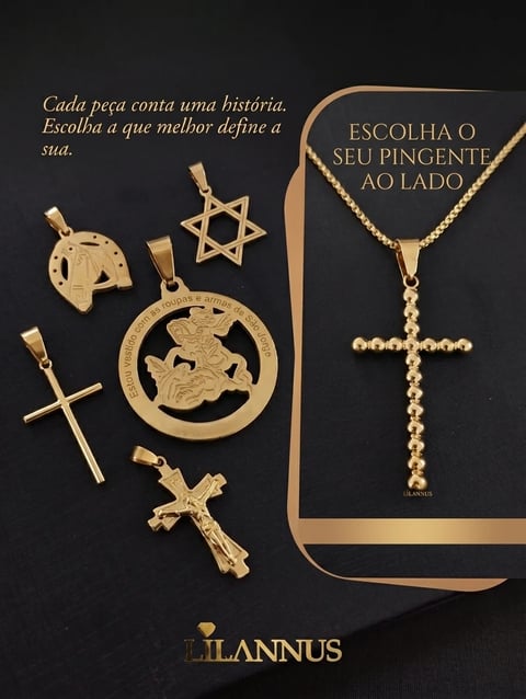 905 PINGENTE MASCULINO AVULSO | Gestor Lilannus Ltda