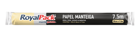 PAPEL MANTEIGA 0,30X7,5M ROYAL PACK | Evidenci distribuidora