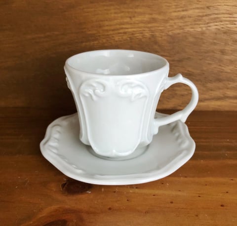Xícara c/ Pires Inglesa Café | Nah Porcelanas