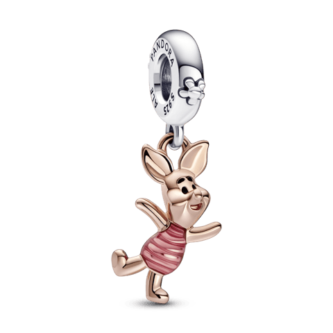CHARM PENDENTE LEITÃO ROSE | Like Joias e Acessórios