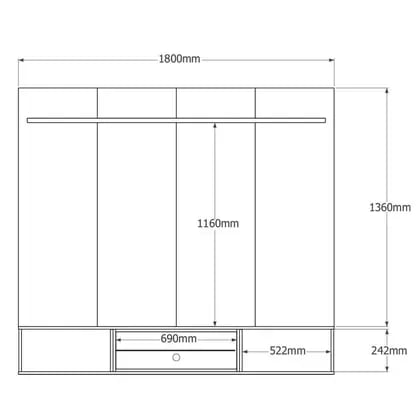 Painel Lukaliam Évora + Bancada Évora | ELETRO KIT (4)