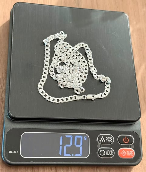 L4-26 CORRENTE GRUMET GPN N 4,5MM 70CM | Everest Jóias
