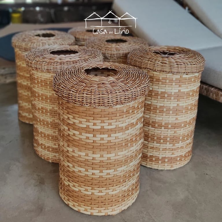 Cesto Multiuso Com Tampa 100L | Casa do Lírio