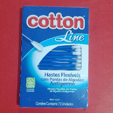HASTES FLEXIVEIS COTTON LINE C/75 UN | Evidenci distribuidora