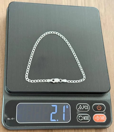 L1-6 PULSEIRA GRUMET MEGA LEVE 3MM 21CM | Everest Jóias