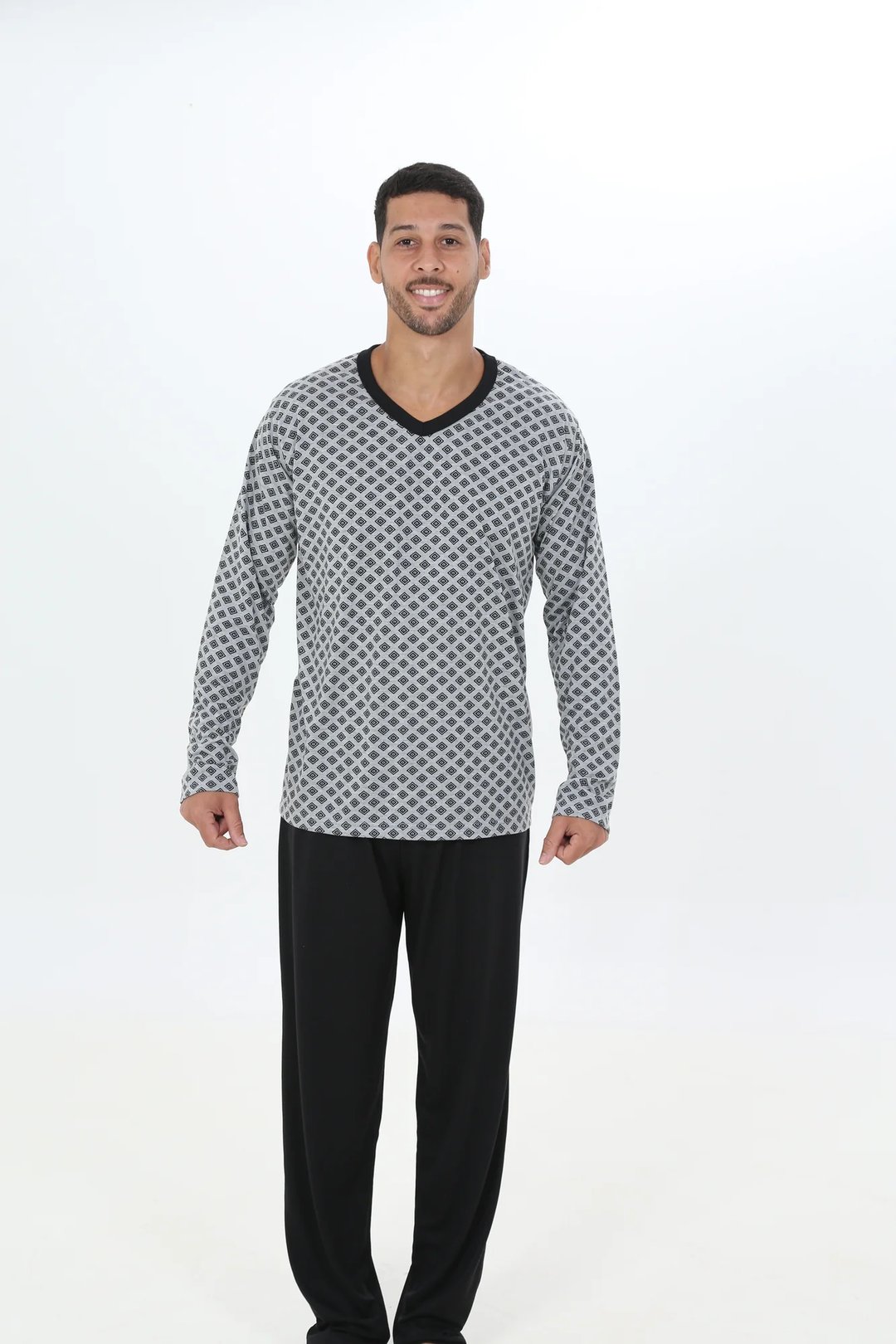PIJAMA INVERNO MASCULINO MALHA FRIA | Gatto Style (3)