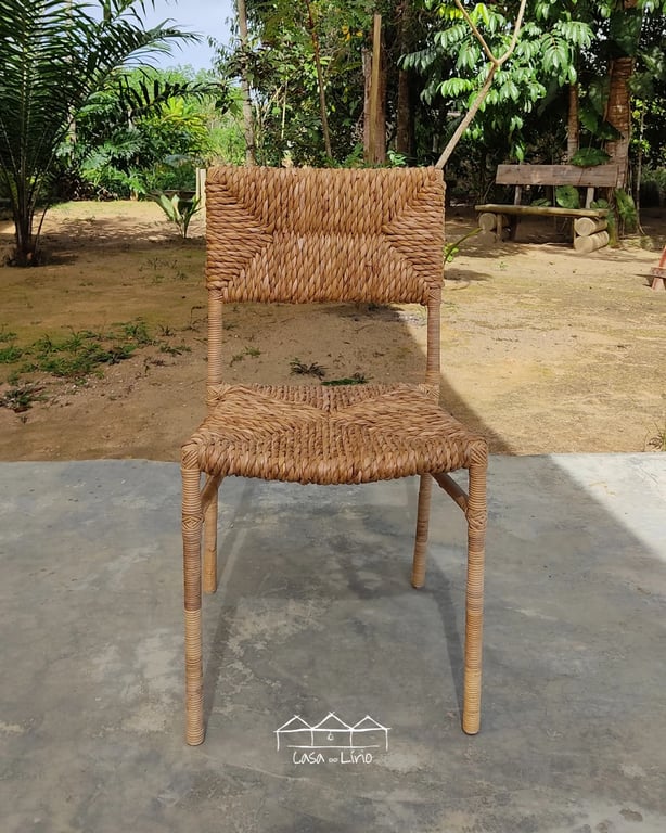 Cadeira Betina Em Taboa E Junco Natural | Casa do Lírio