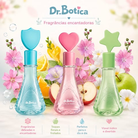 Colônia infantil DR. BOTICA 120ml | Loja Chrysdape