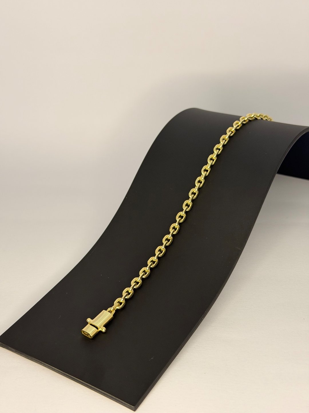 Pulseira cadeado 4mm (fecho duplo) | X1joias