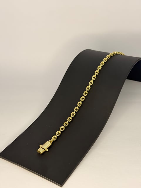 Pulseira cadeado 4mm (fecho duplo) | X1joias