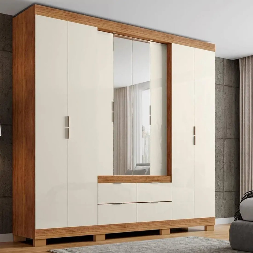 Roupeiro Rud Rack londrina 8 Portas com 4 Gavetas | ELETRO KIT