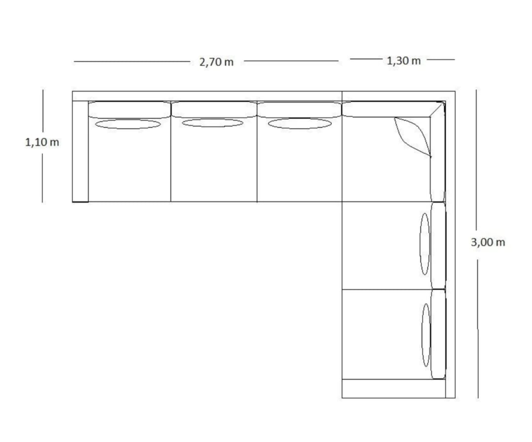 Sofá Bárbara Em L Medida: 4,00 x 3,00 | Casa do Lírio (5)