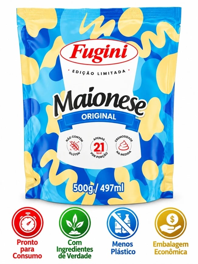 MAIONESE FUGINI TRADIC SACHE 18X500G | Central de Negócios B2B